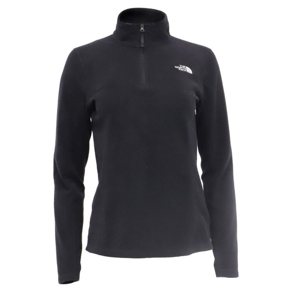 The North Face Quarter Zip Pullover in Black Polyester